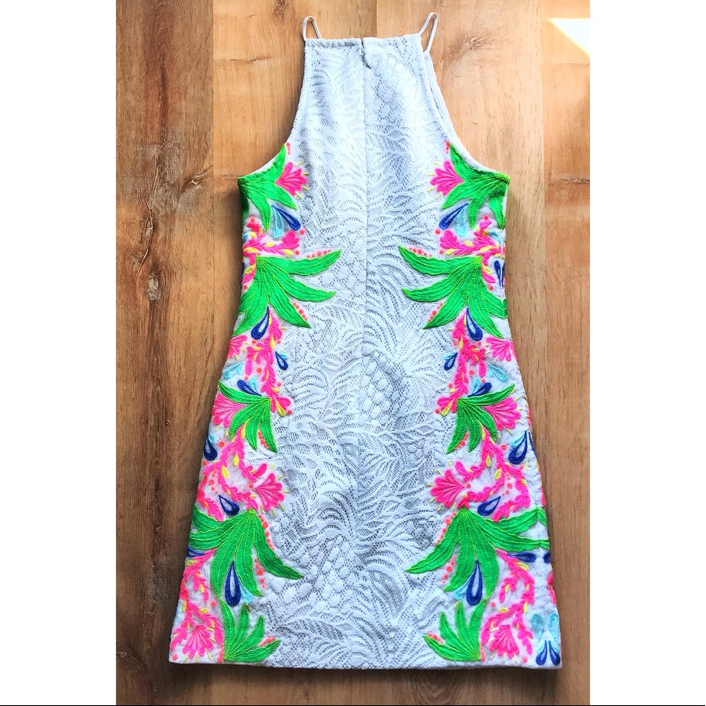 Lilly Pulitzer White Pearl Shift Dress sz 2 EUC - Picture 6 of 8